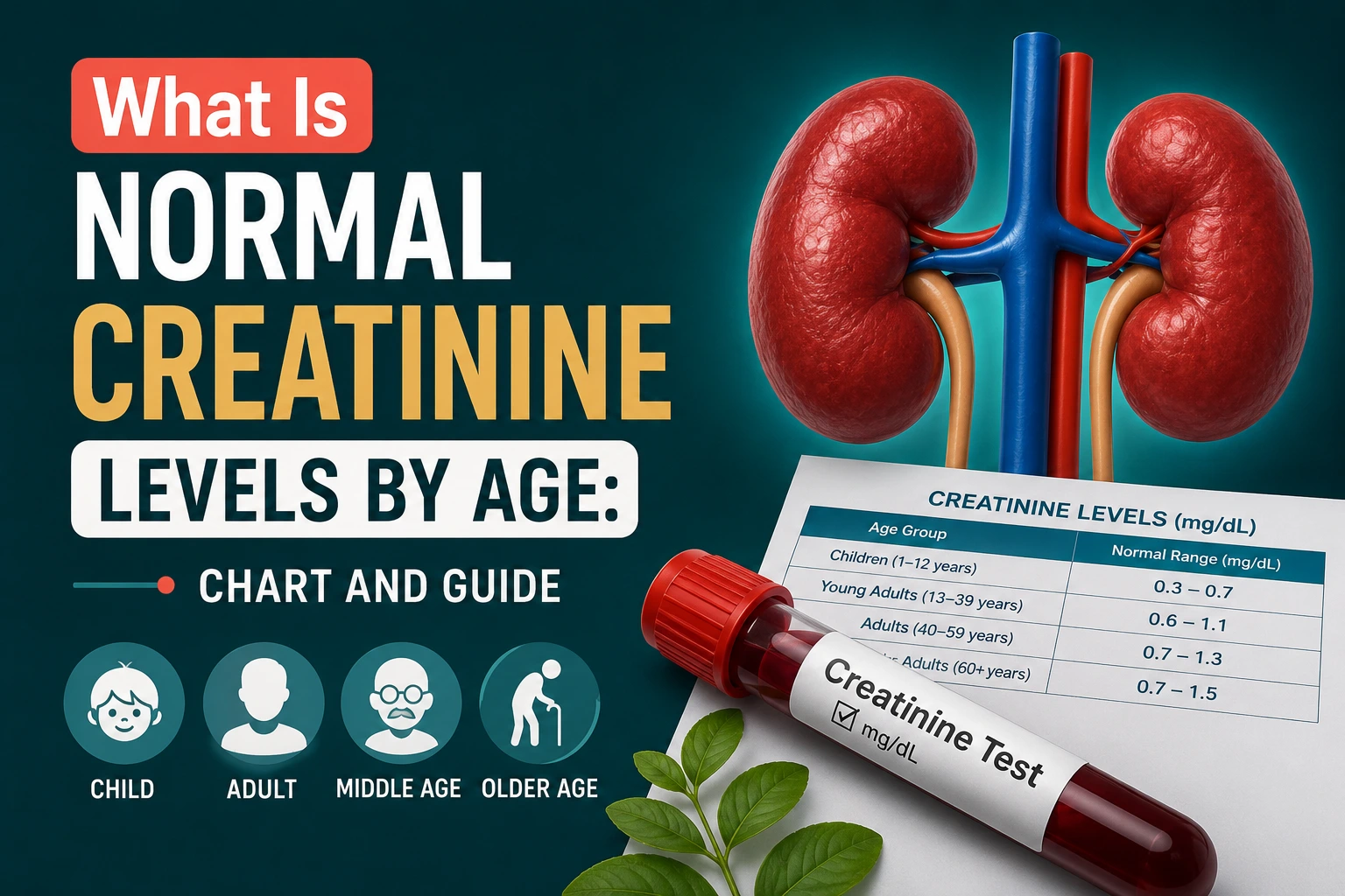 What Is Normal Creatinine Levels by Age: Chart and Guide